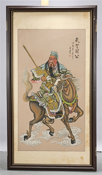 Large Chinese framed print of a