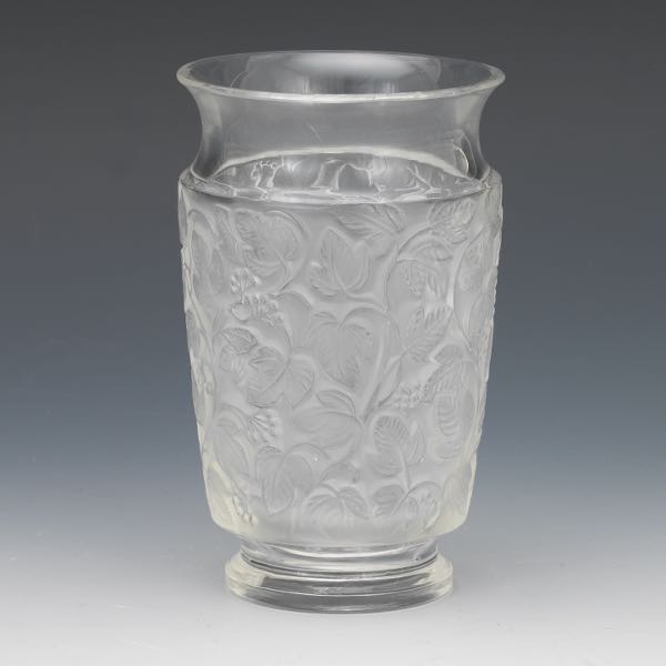 R. LALIQUE "DEAUVILLE" VASE 6"