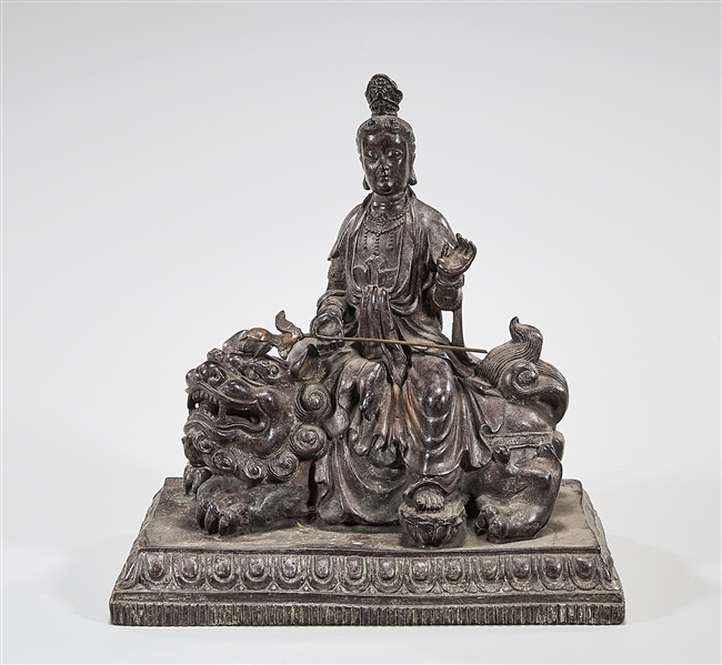 Chinese metal figure of Guanyin