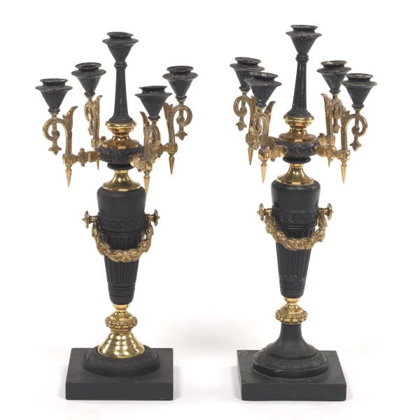 NEAR PAIR OF NEOCLASSICAL BRASS  2af34b