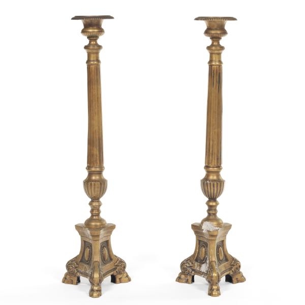 PAIR OF RENAISSANCE REVIVAL PATINATED 2af351