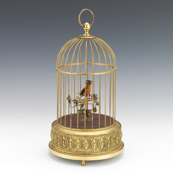 GERMAN SINGING BIRD AUTOMATON IN