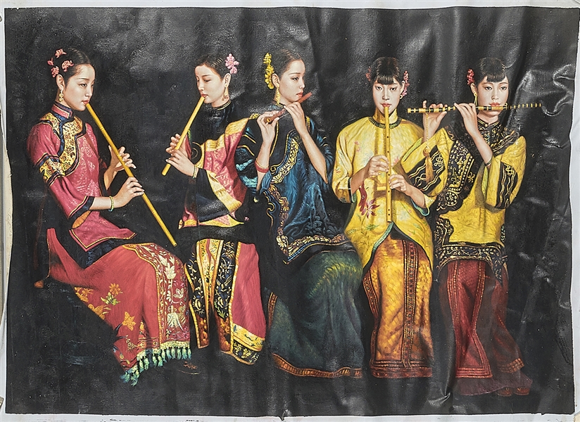 Chinese painting of musicians  2af38f