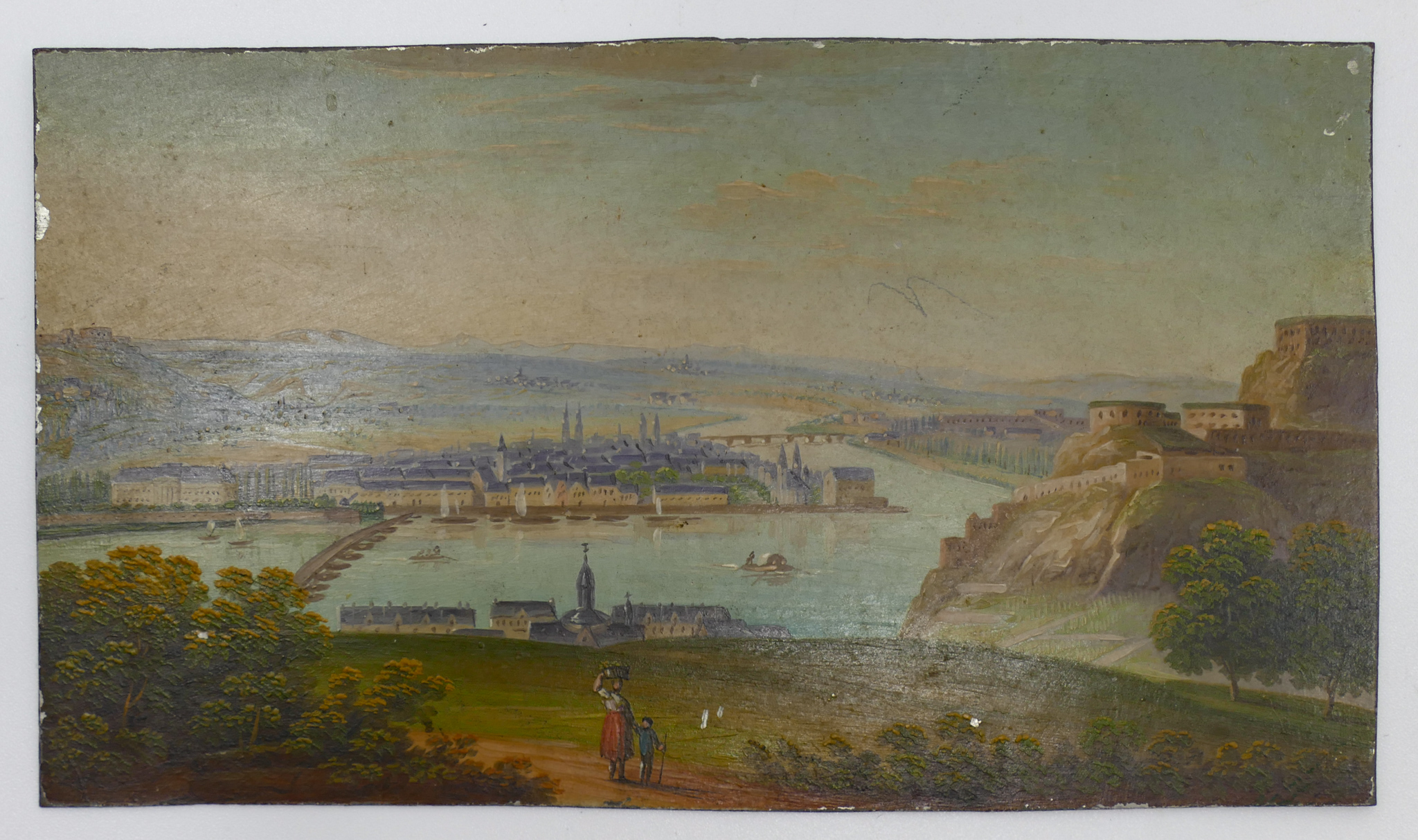 Antique Italian Grand Tour Landscape 2af43b