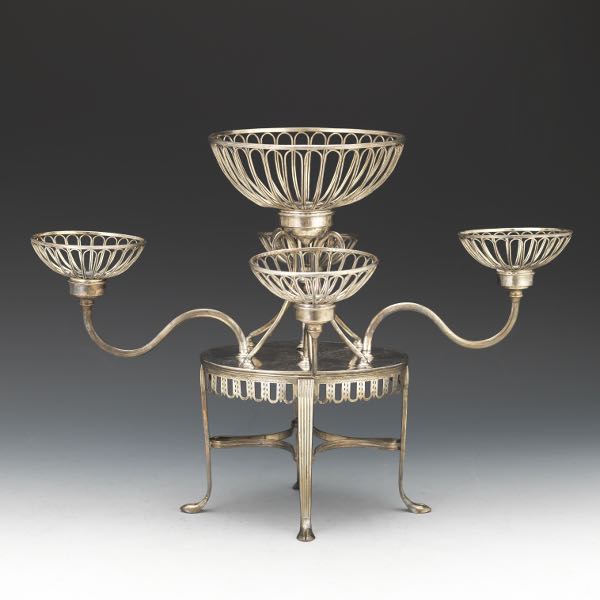 OLD SHEFFIELD SILVER PLATED EPERGNE