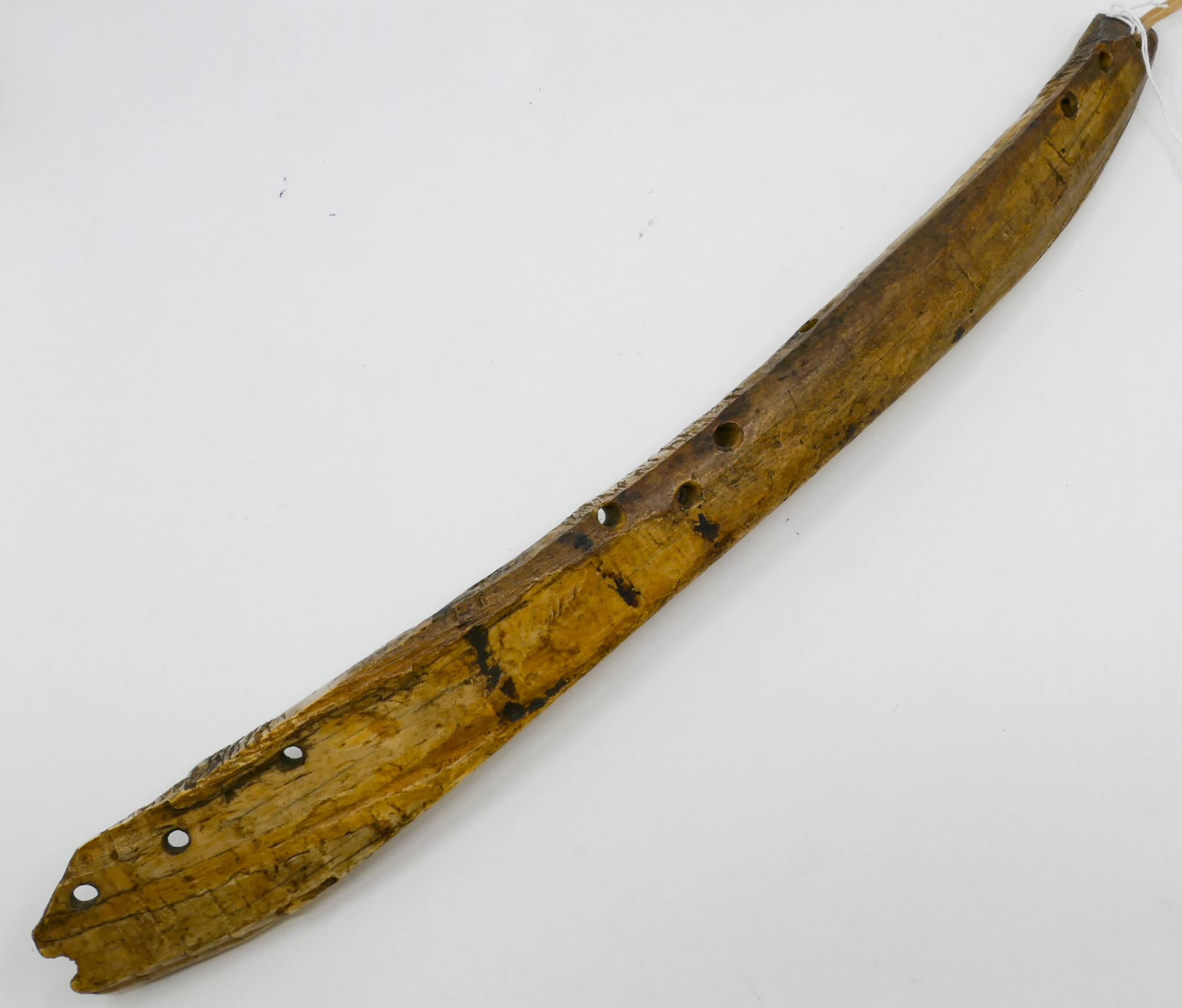 Antique Inuit Eskimo Sled Runner Fragment
