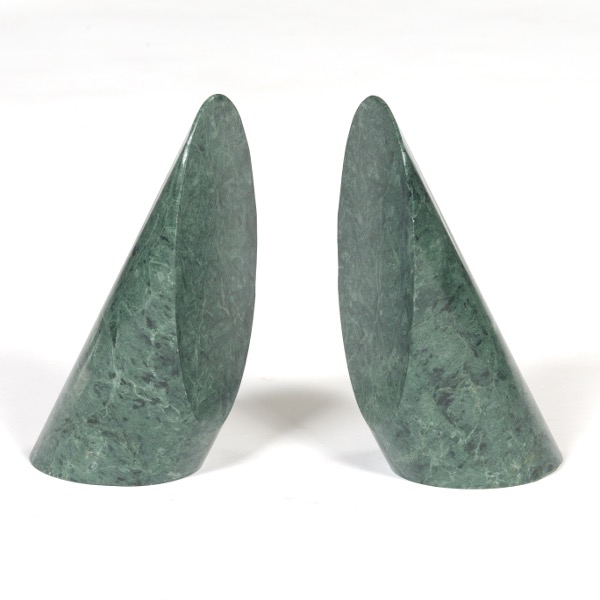 PAIR OF BOOKENDS 7 ½ Pair of green