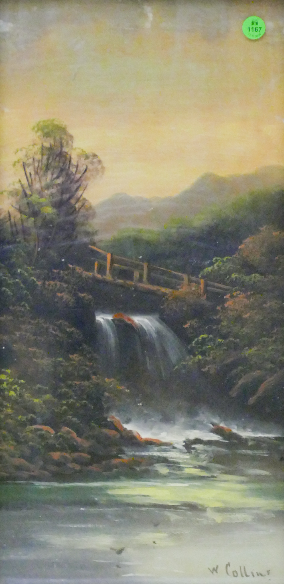 Antique W. Collins Landscape with