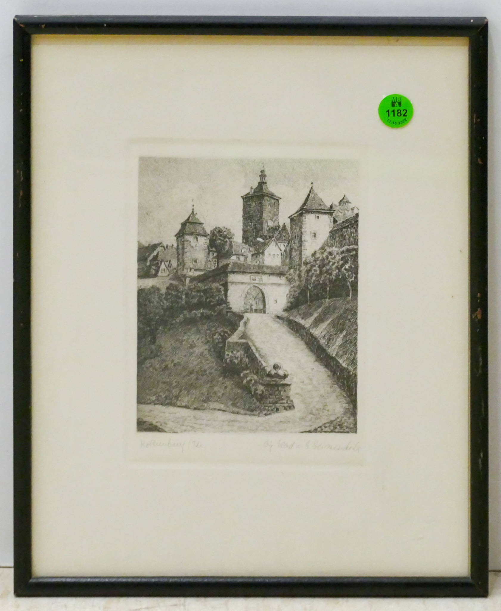 Ernst Geissendorfer Rotenberg Etching