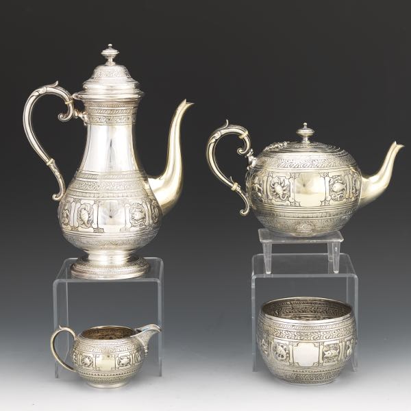 SCOTTISH SILVER PLATED FOUR PIECE 2af6a8