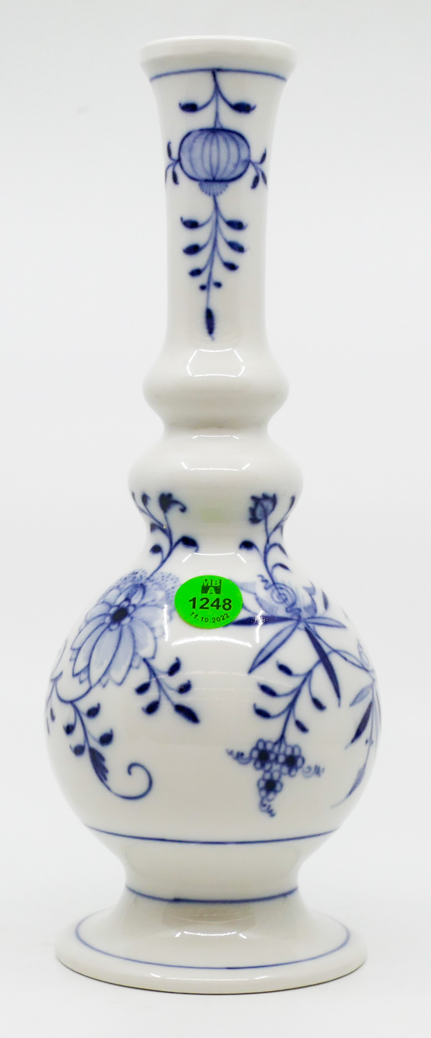 Meissen Blue Onion Porcelain Bottle 2af6e8