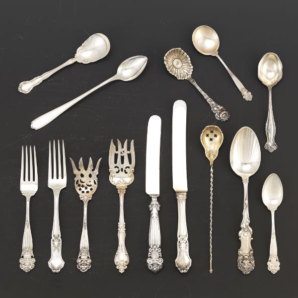 ASSORTED STERLING SERVING FLATWARE