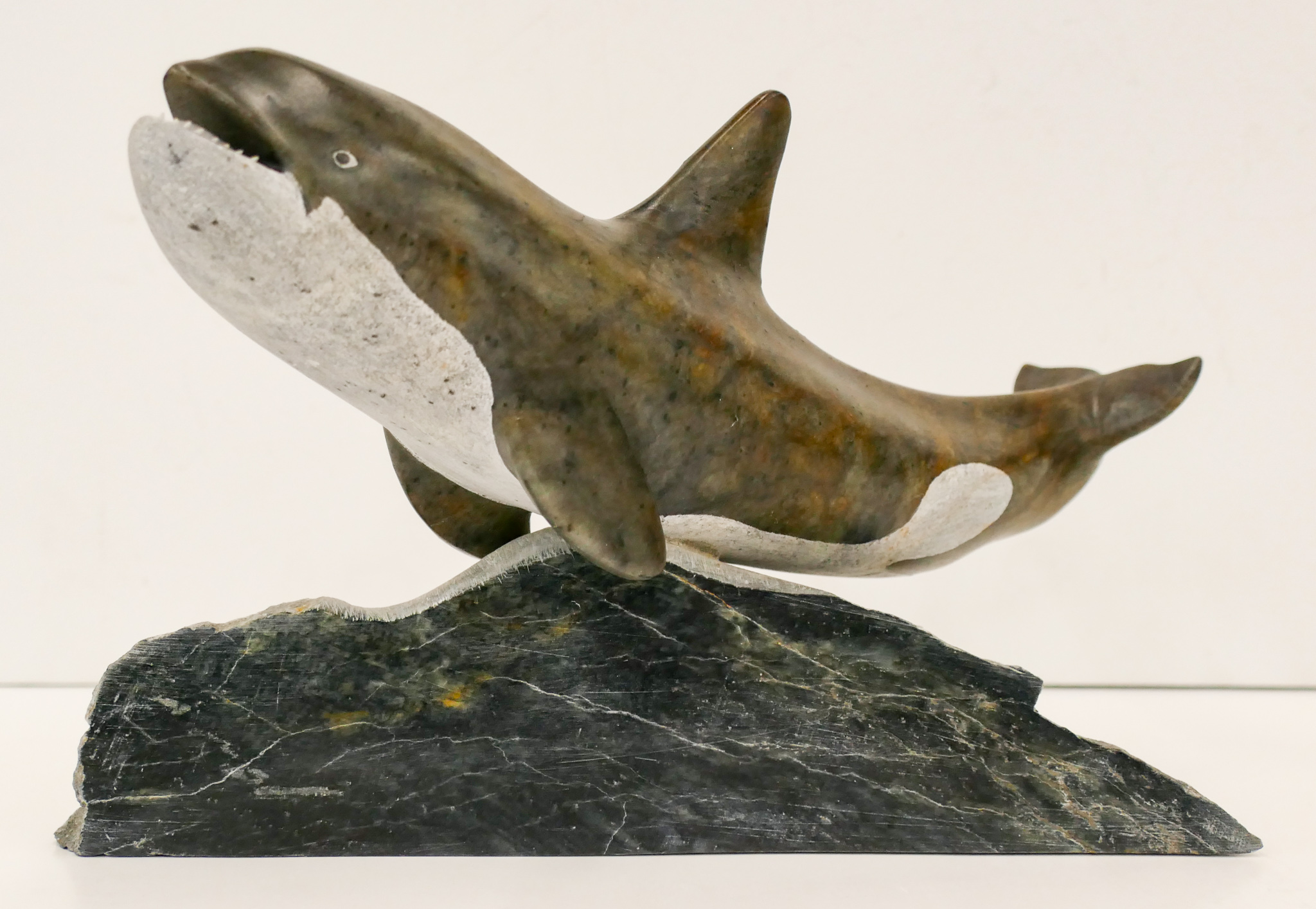 Glenn Tingook Soapstone Whale Sculpture 2af70d