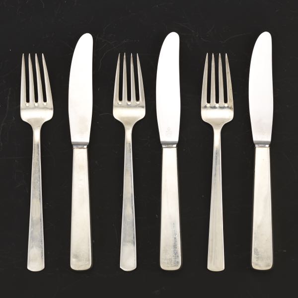 MEXICAN STERLING FORKS AND KNIVES 2af709