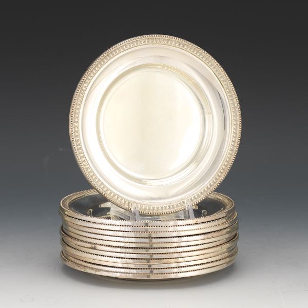 CAMUSSO STERLING SILVER BREAD AND BUTTER