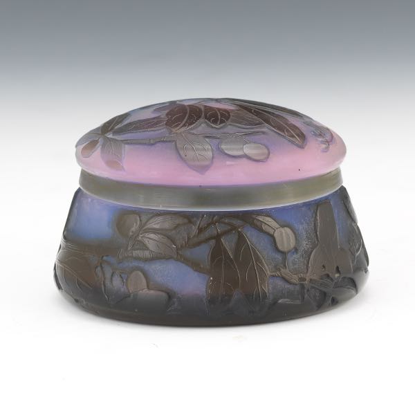 GALLE CAMEO GLASS VANITY BOX 2 2af75a
