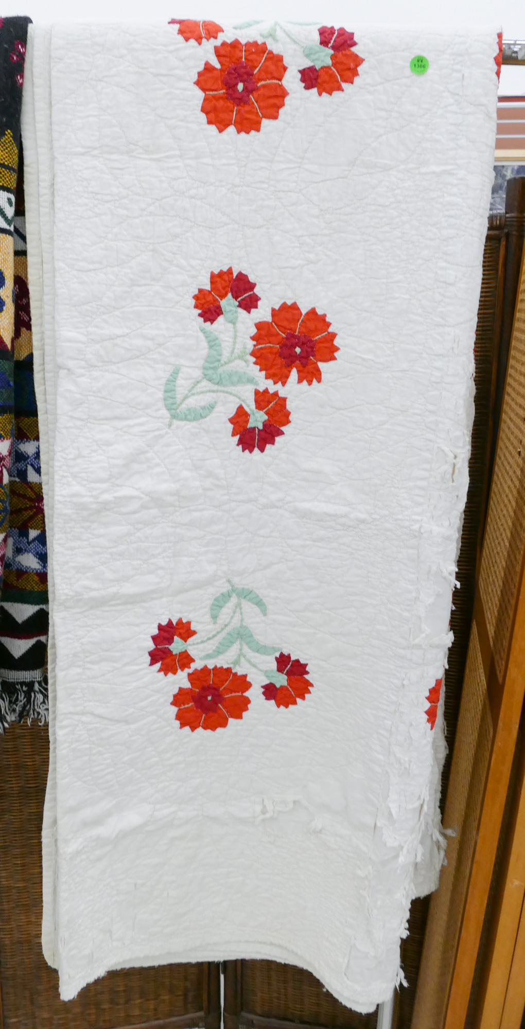 Antique Floral Patchwork Quilt-