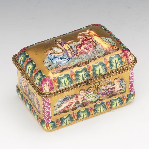 CAPODIMONTE PORCELAIN VANITY CASKET 2af7a7