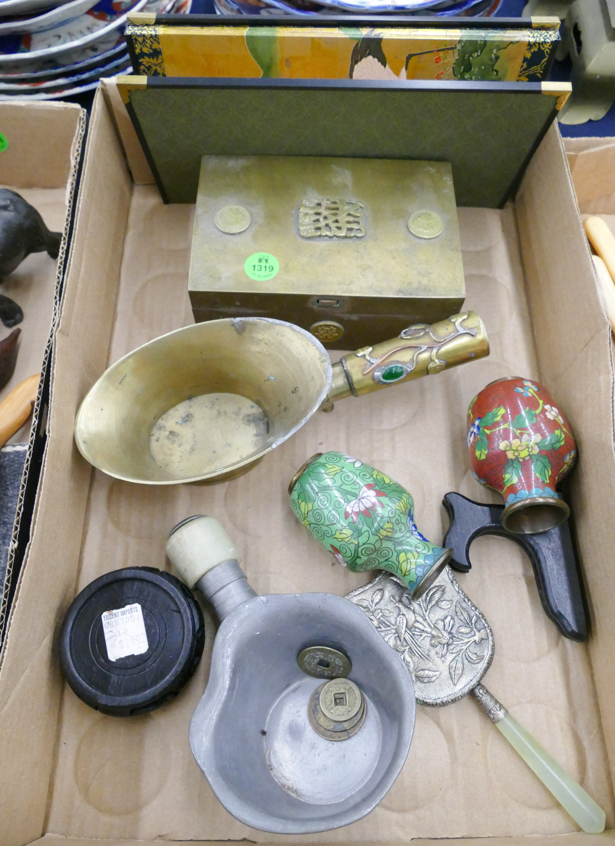 Box Old Chinese Metal Ware
