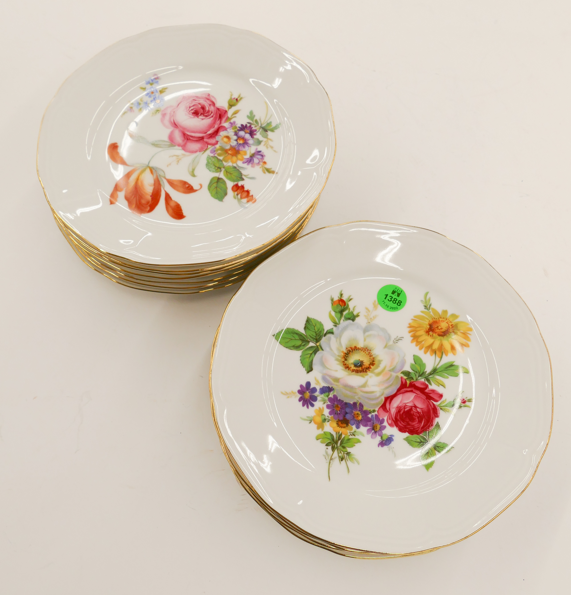 Set 12pc Bareuther Bavarian Floral