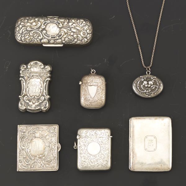 ASSORTMENT OF SEVEN STERLING SILVER 2af96c