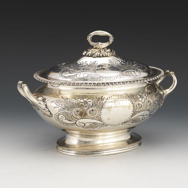 OLD SHEFFIELD SILVER PLATE TUREEN
