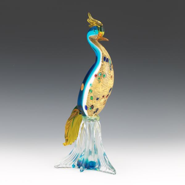 VINTAGE MURANO ART EXOTIC BIRD 2afa65