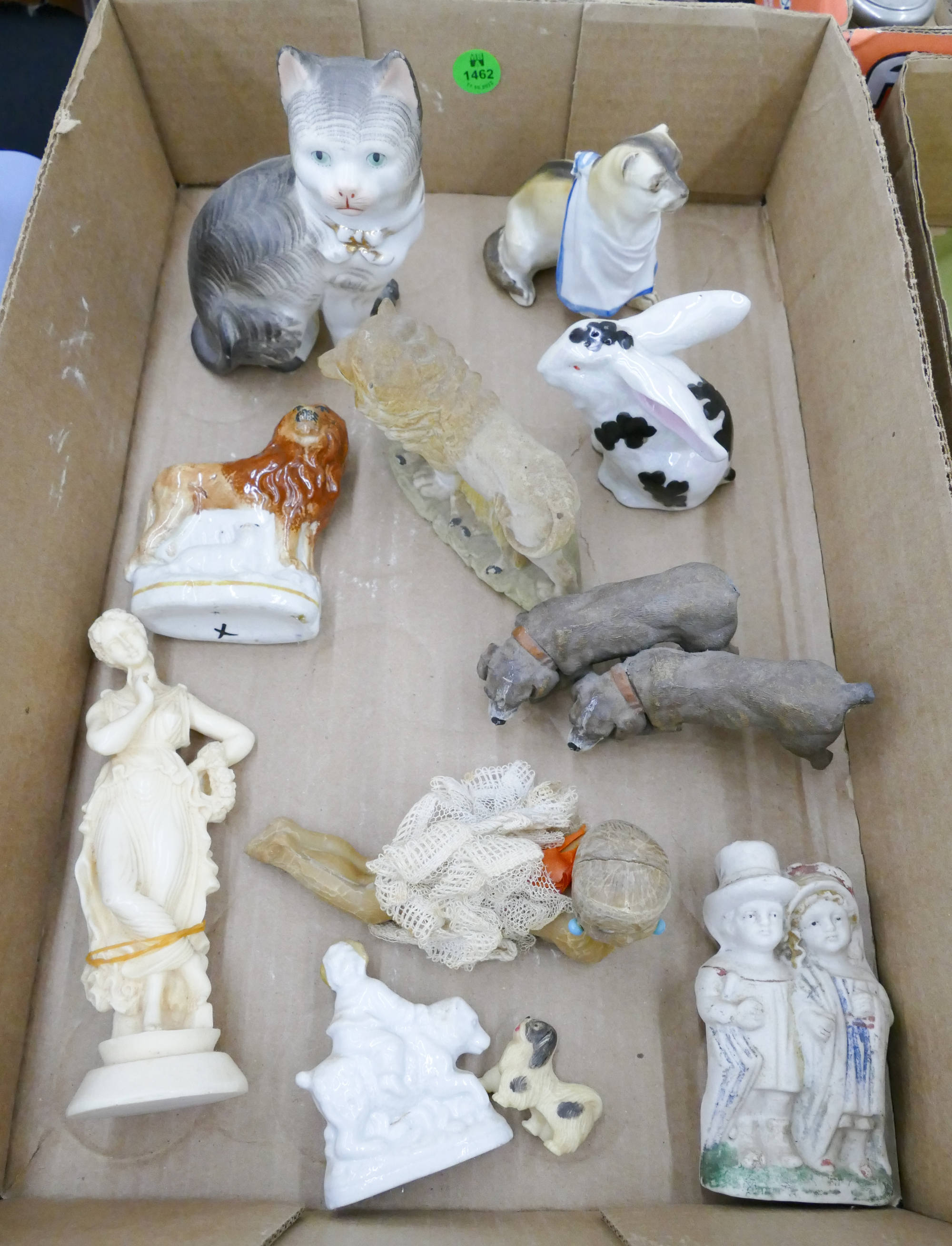 Box Antique Animal Figurines