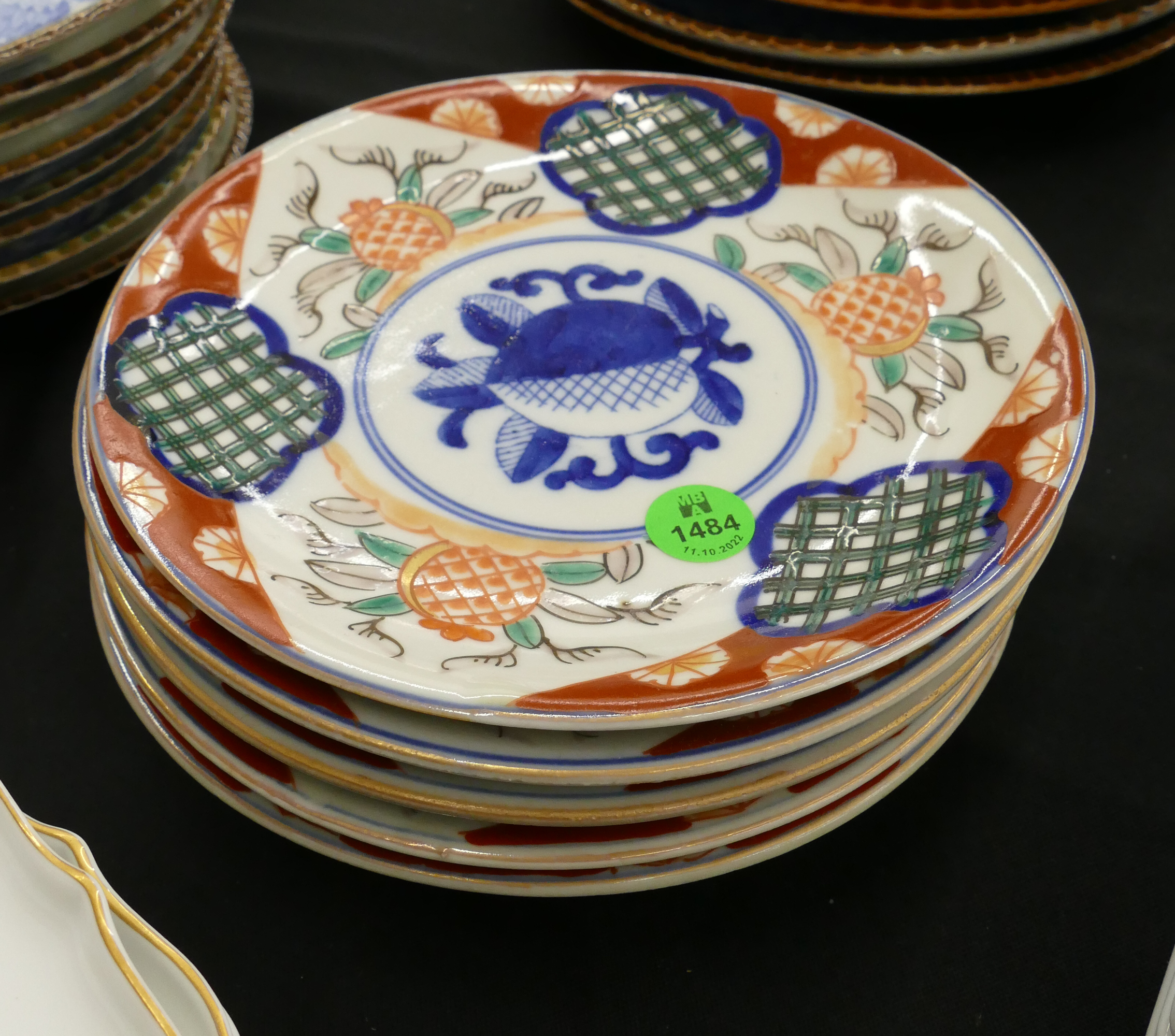Set 6pc Japanese Imari Porcelain