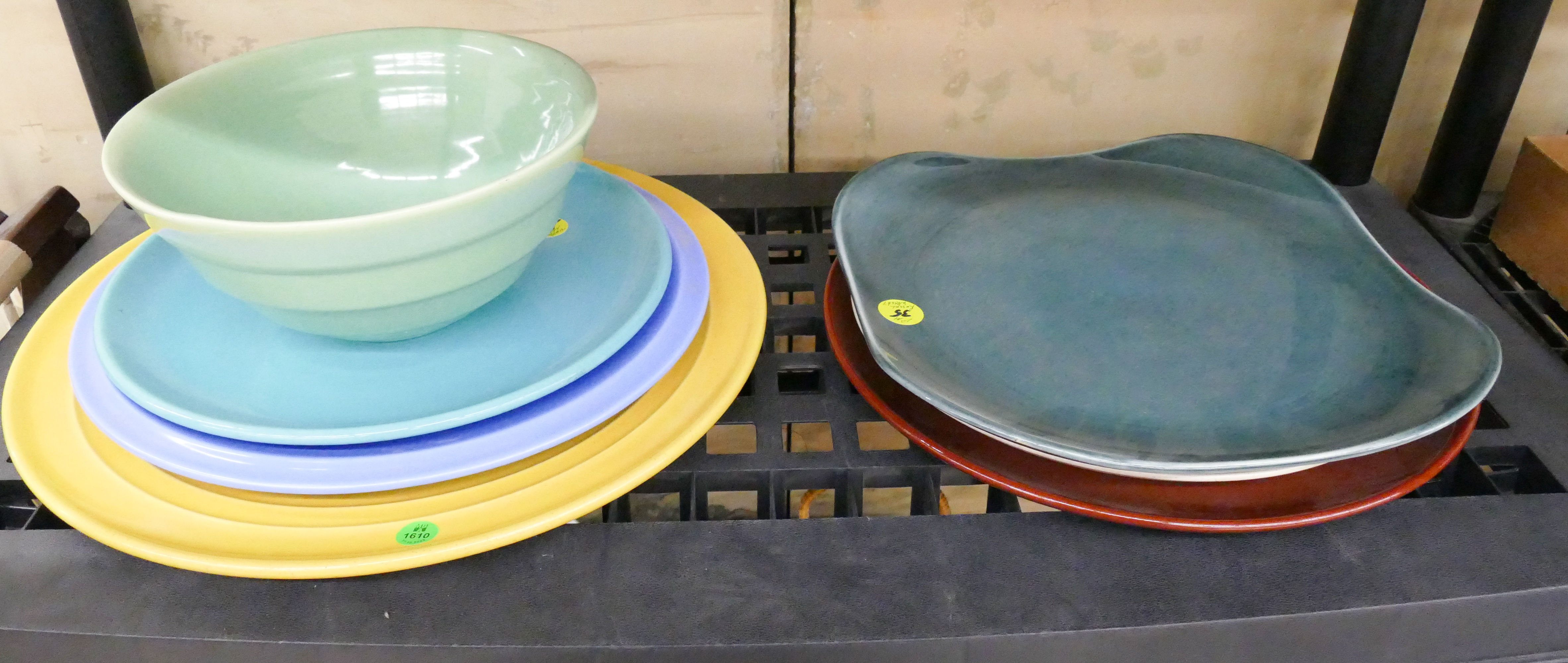Shelf 7pc California Pottery Platters