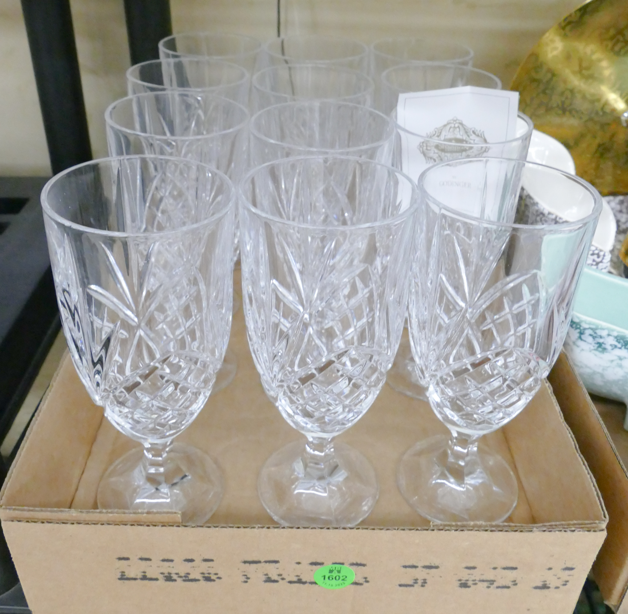 Set 12pc Godinger Crystal Glasses  2afb85