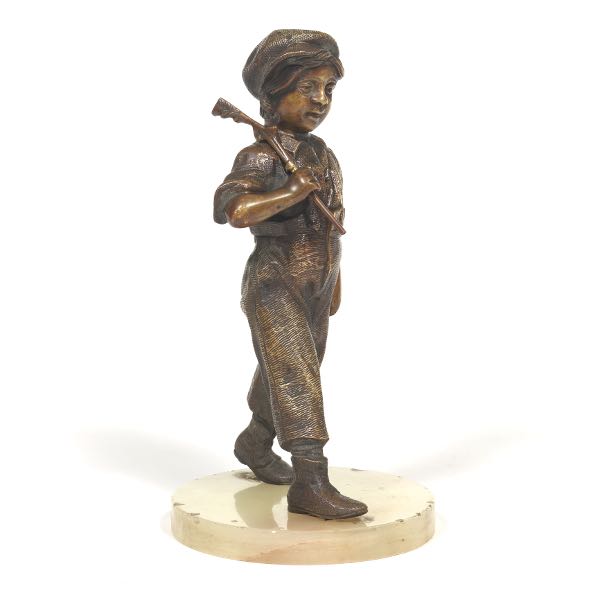 SCULPTURE OF A YOUNG BOY 12" x