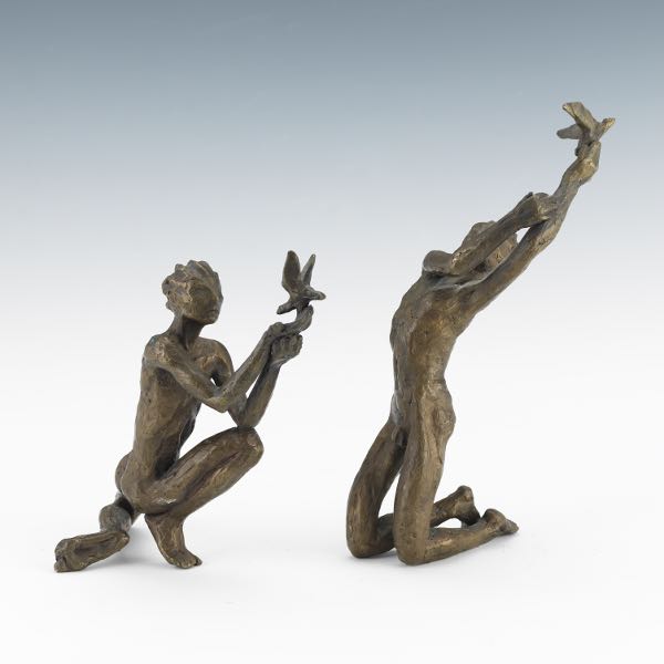 ANONYMOUS (CONTEMPORARY)  Two bronze
