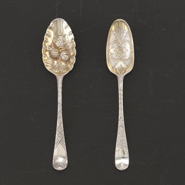 TWO GEORGE III STERLING SILVER