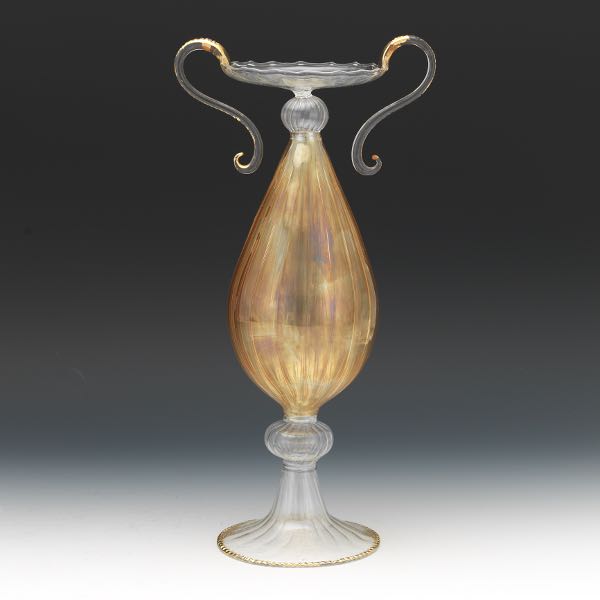 DELICATE MURANO GLASS VESSEL, CA.