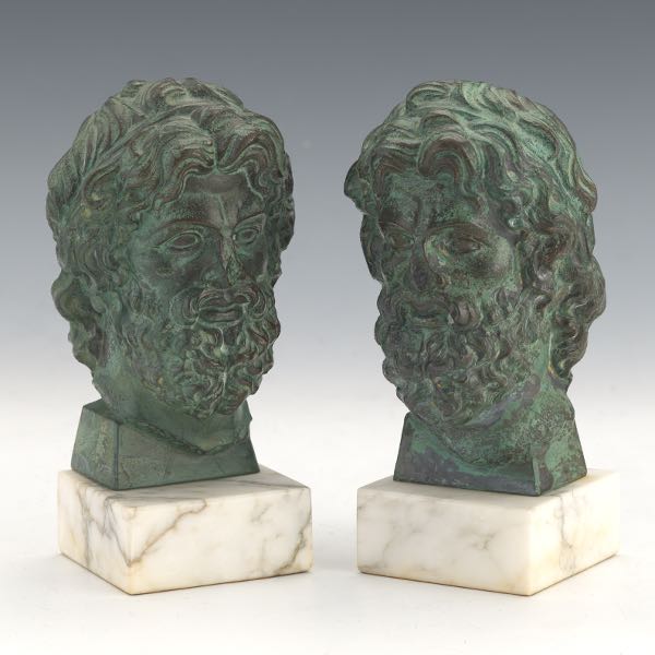 PAIR OF ITALIAN VINTAGE PATINATED