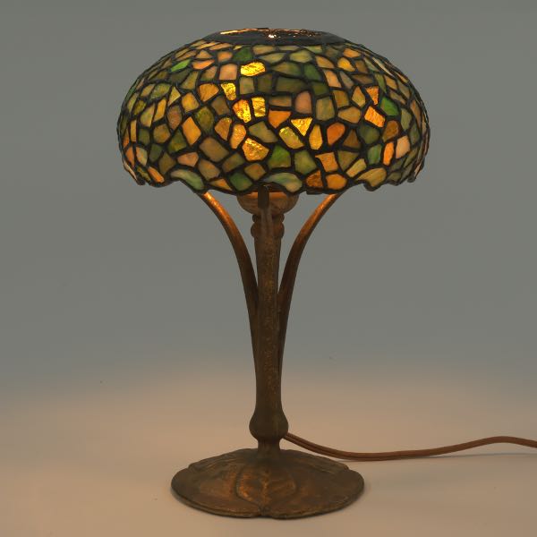 TIFFANY & CO. LAMP BASE WITH LEADED