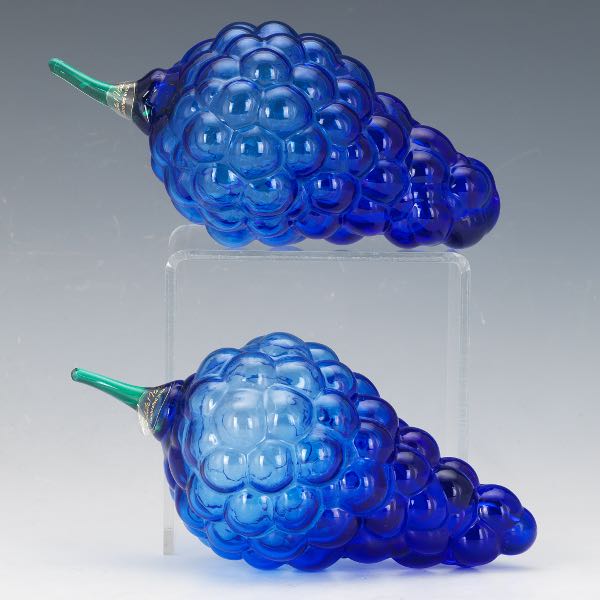 PAIR OF ITALIAN MURANO HAND BLOWN