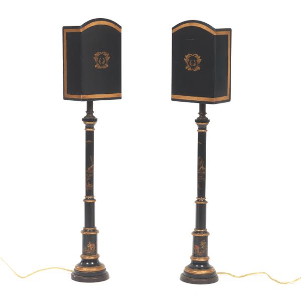 PAIR OF CHINOISERIE BANQUET LAMPS 2affed