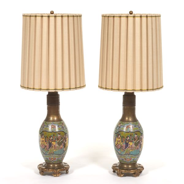 PAIR OF MARBRO CHINOISERIE STYLE 2afff1
