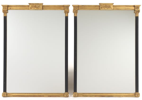 PAIR OF EMPIRE STYLE MIRRORS 37