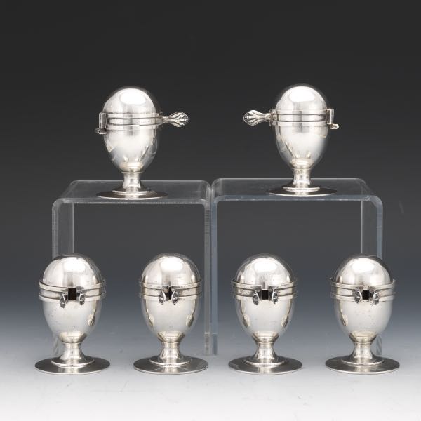 SIX EDWARDIAN STERLING SILVER WITH 2b0118