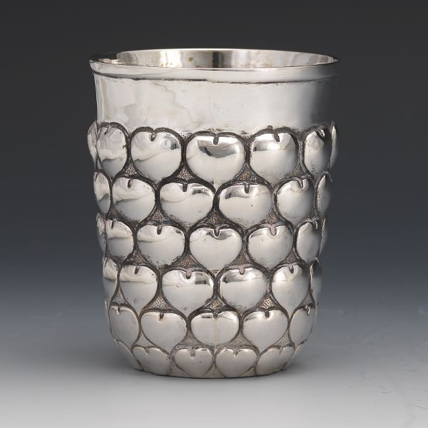 GERMAN SILVER CUP IN STYLE OF MEDIEVAL