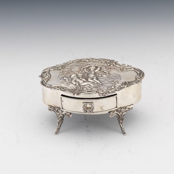STERLING SILVER REPOUSSE DECORATIVE