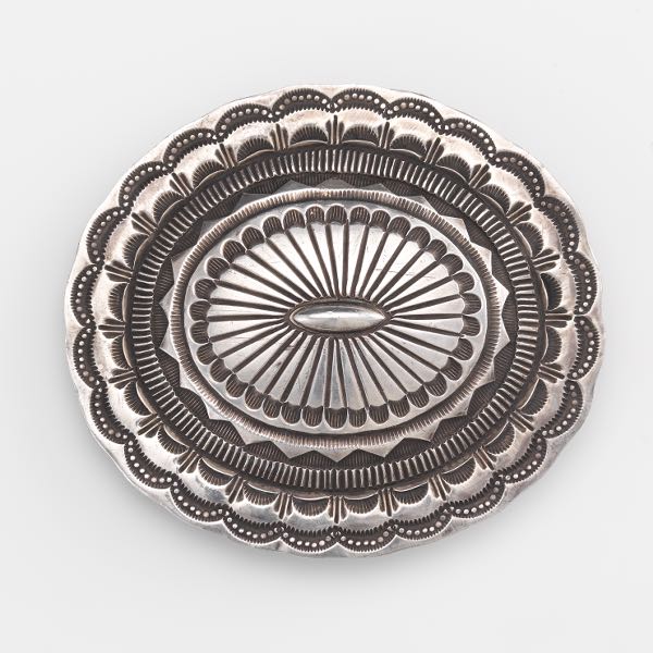 NAVAJO STERLING SILVER BELT BUCKLE