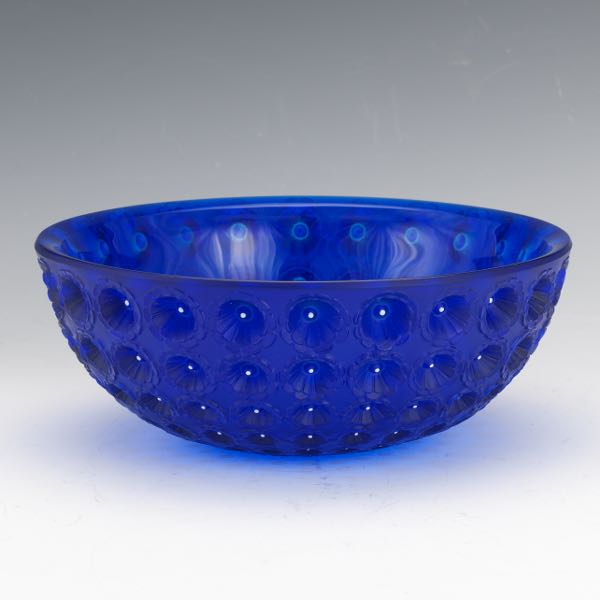 BLUE LALIQUE NEMOURS BOWL 4  2b01a4