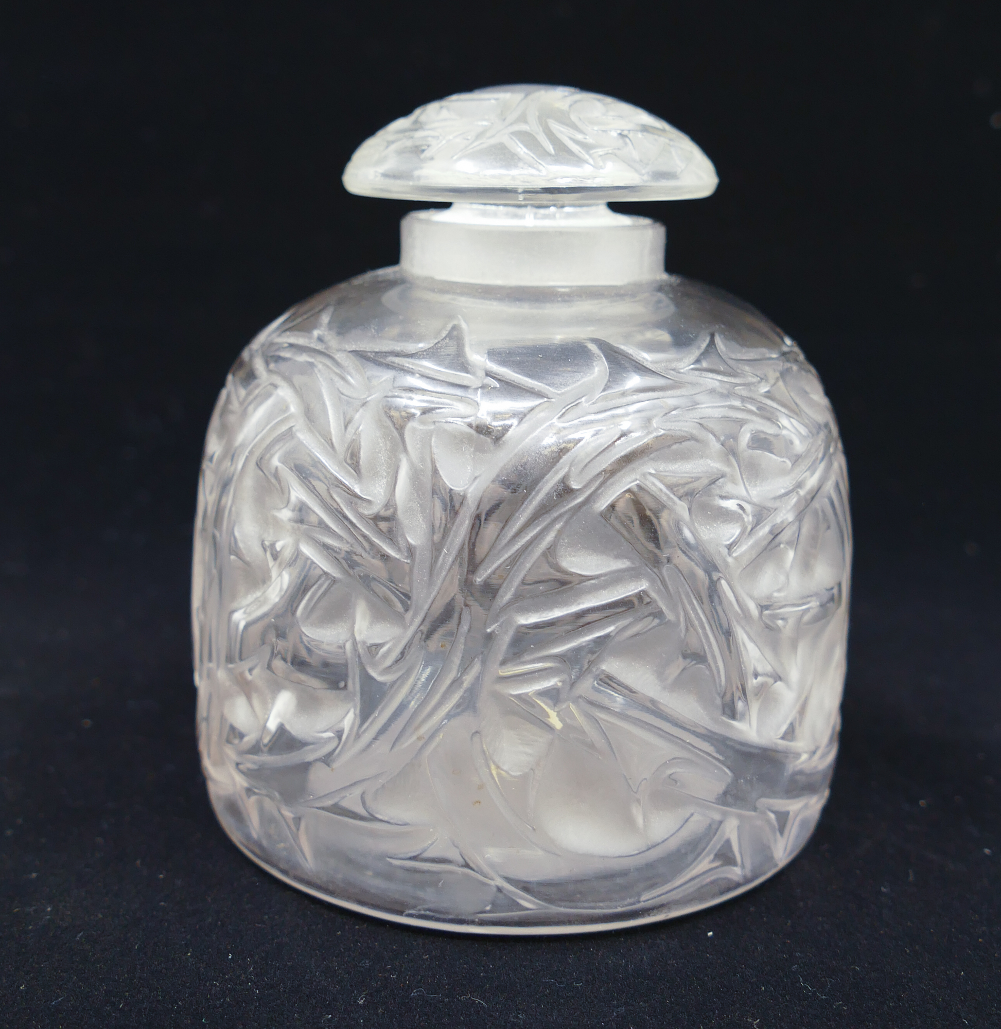 Lalique Epines Glass Perfume Bottle  2b0263