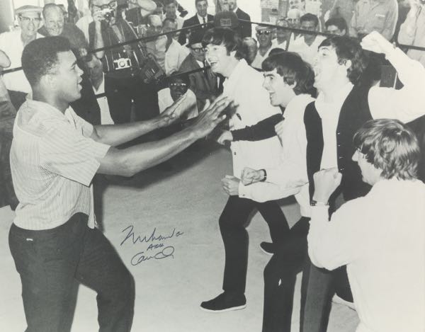 MUHAMMAD ALI AND THE BEATLES AUTOGRAPHED