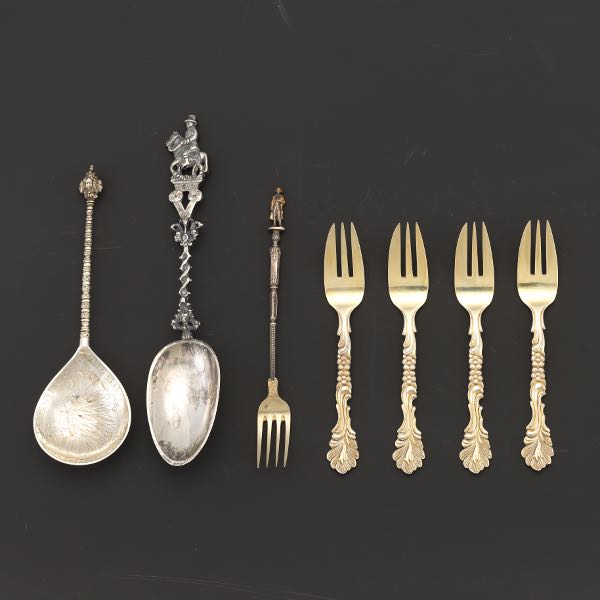 NORWEGIAN SILVER FLATWARE Including 2b0338