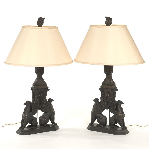 PAIR OF FRENCH EMPIRE STYLE BRONZE 2b03d2